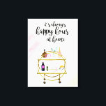 Toile Bonne heure à la maison I<br><div class="desc">Happy Hour at Home I par Victoria Borges</div>