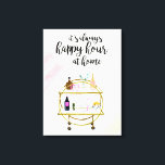 Toile Bonne heure à la maison I<br><div class="desc">Happy Hour at Home I par Victoria Borges</div>