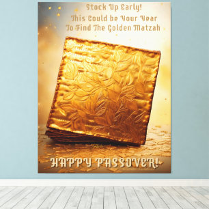 Toile Bonne Pâque ! Golden Matzah