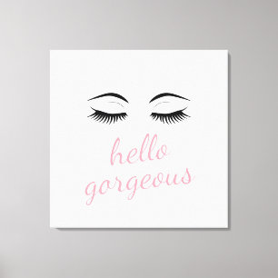Toile Bonsoir magnifique et joli Eyelashes glamour
