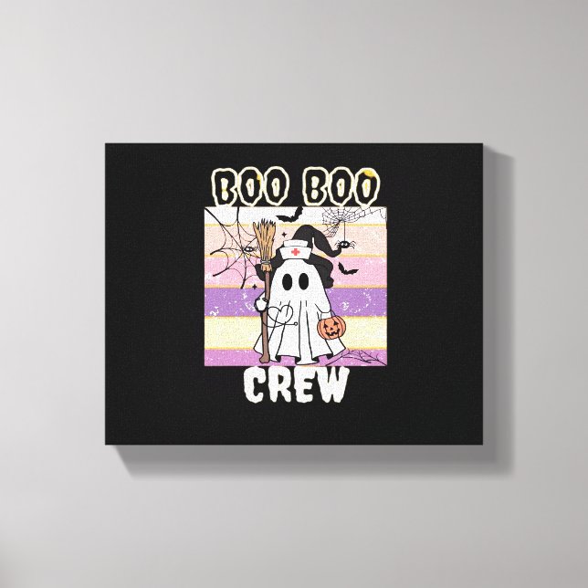 Toile Boo Boo Crew Halloween Ghost Nurse Essential T-Shi (Recto)