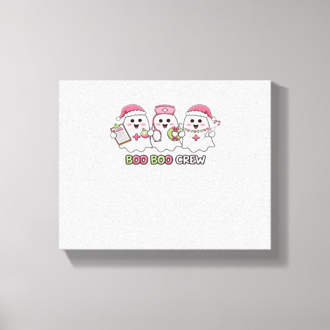 Toile Boo Boo Crew Noël, infirmière fantôme surdimension (Recto)