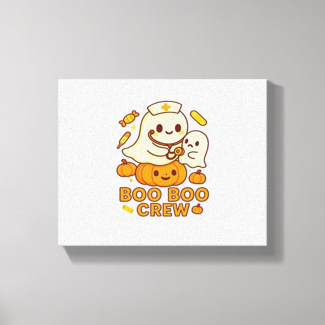 Toile Boo Boo Crew Nurse Ghost Classic T-Shirt (Recto)