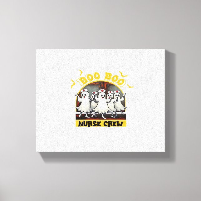 Toile BOO CREW CLASSIC NURSE HALLOWEEN T-SHIRT Overs (Recto)