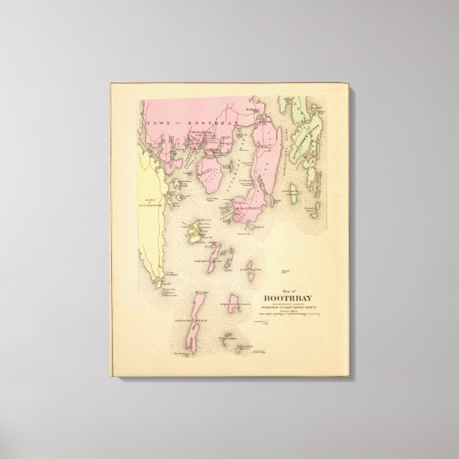 Toile Boothbay, îles adjacentes (Recto)