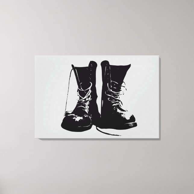 Toile Boots (version noire) (Recto)