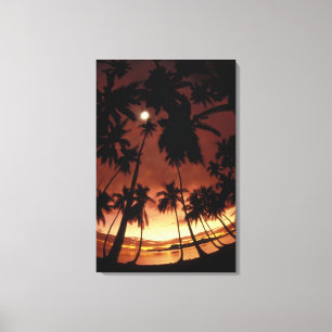 Toile Bora Bora, Polynésie française Coucher de soleil à