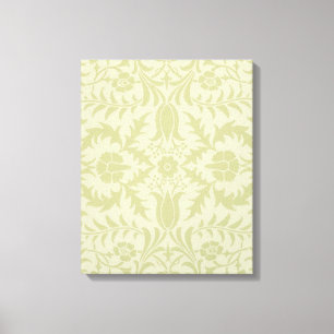 Toile Borage vintage vert tendre damas de William Morris