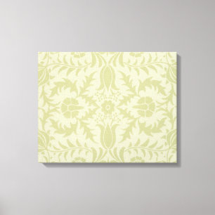 Toile Borage vintage vert tendre damas de William Morris