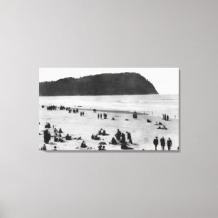 Toile Bord de la mer, plage de l'Orégon et tête de