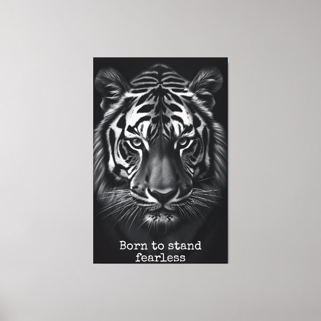Toile Born to stand fearless (Recto)