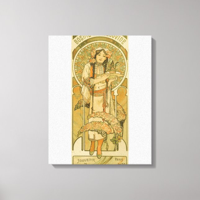 Toile Bosnie-Herzégovine par Alphonse Mucha 1900 (Recto)