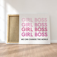 Boss de fille rose moderne Meilleur cadeau de fill