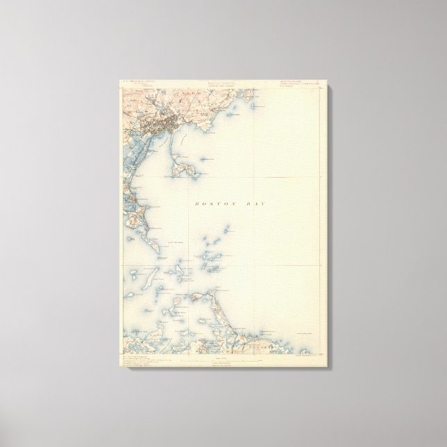 Toile Boston Bay, Massachusetts (Recto)