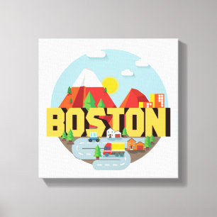 Toile Boston comme destination