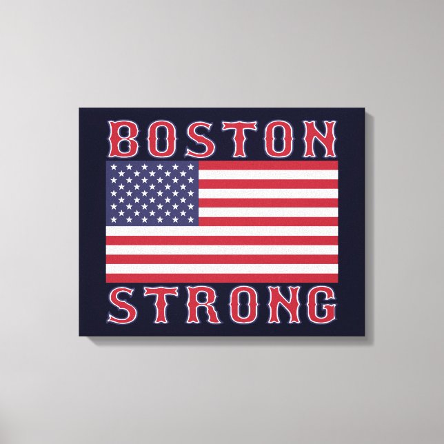 Toile BOSTON STRONG U.S. Stretched Canvas Print (Recto)