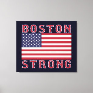 Toile BOSTON STRONG U.S. Stretched Canvas Print