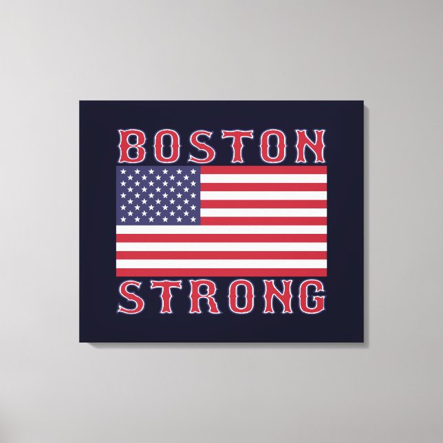 Toile BOSTON STRONG U.S. Stretched Canvas Print (Recto)