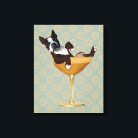 Toile Boston Terrier en verre à cocktail<br><div class="desc">Mode & Figuration</div>