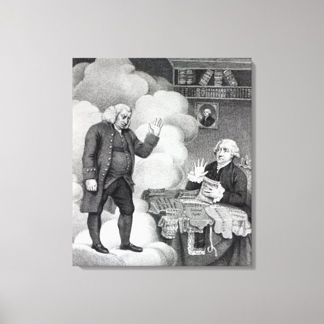Toile Boswell et le fantôme de Samuel Johnson (Recto)