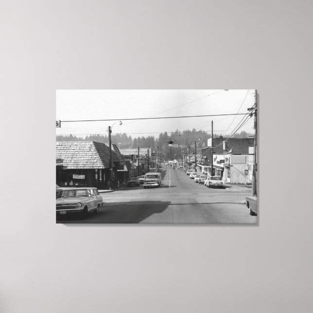 Toile Bothell, WA - Downtown Street Photographie de scèn (Recto)