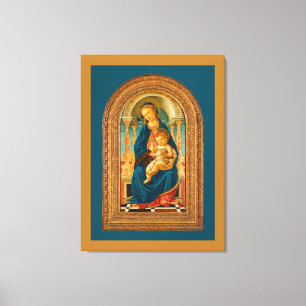 Toile Botticelli (1445-1510) Madonna & Child Enthroned