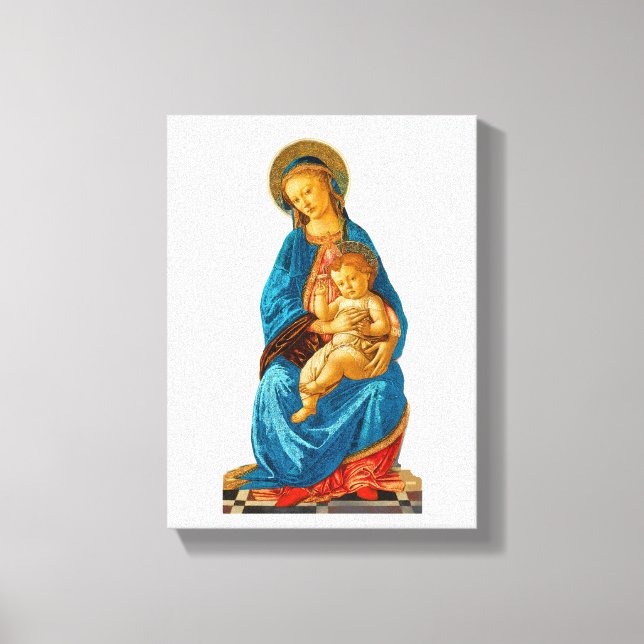 Toile Botticelli Madonna et l'enfant intronisé (Recto)