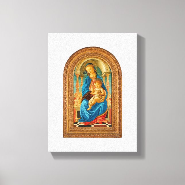 Toile Botticelli Madonna et l'enfant intronisé (Recto)