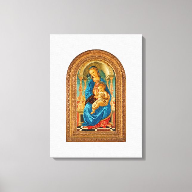 Toile Botticelli Madonna et l'enfant intronisé (Recto)