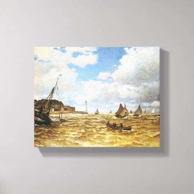 Toile Bouche de la Seine à Honfleur par Claude Monet (Recto)