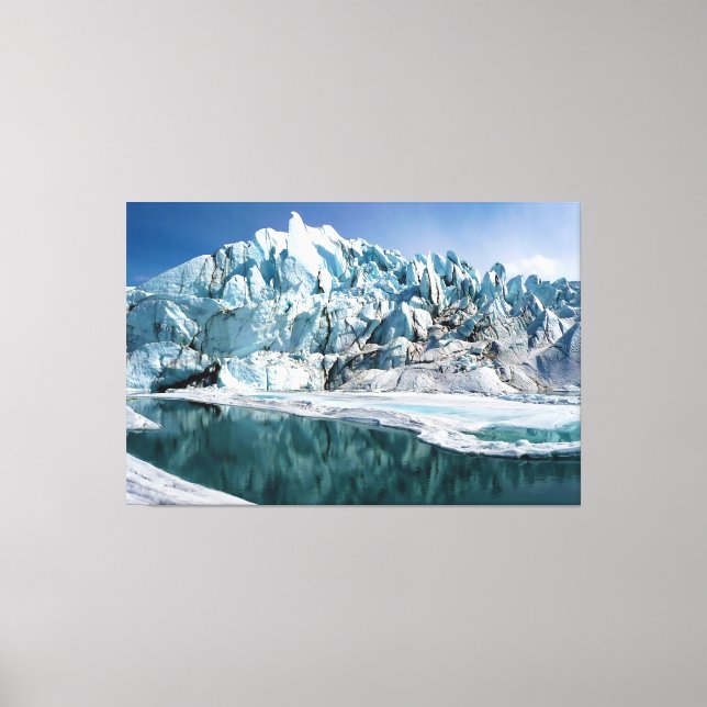 Toile Bouche du glacier Matanuska en Alaska (Recto)