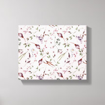 Boucles violets Lilac Feuille Aquarelle Motif Flor