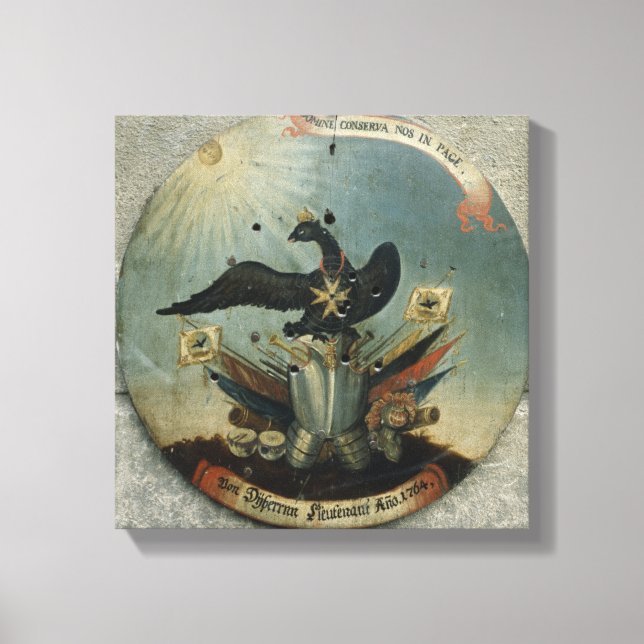 Toile Bouclier d'un officier prussien, 1764 (Recto)