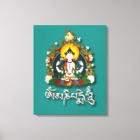 Bouddha Amitabha Om Mani Padme Hum Tibétain