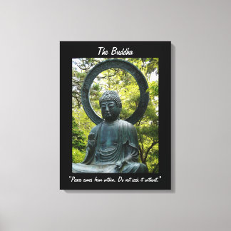 Toile Bouddha avec citation