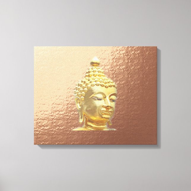 Toile bouddha en marsala (Recto)