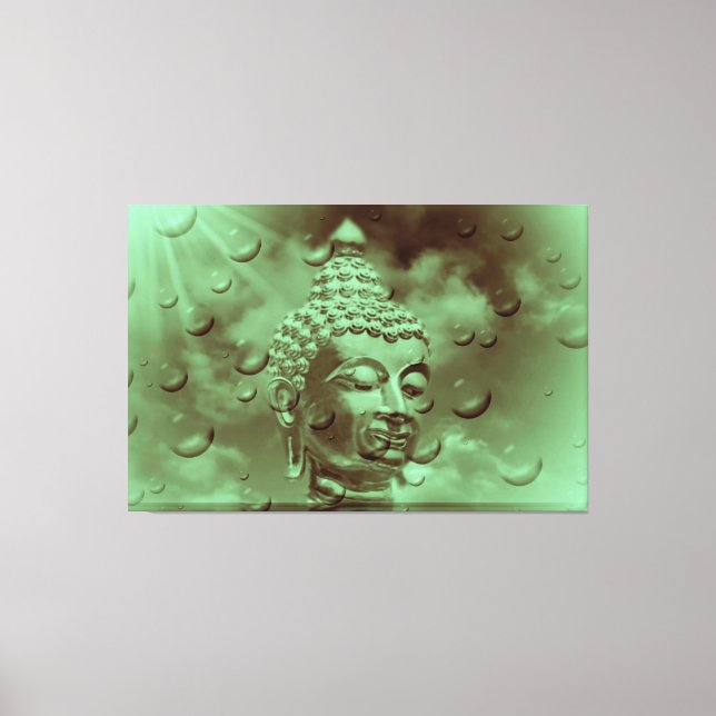 Toile bouddha en vert (Recto)