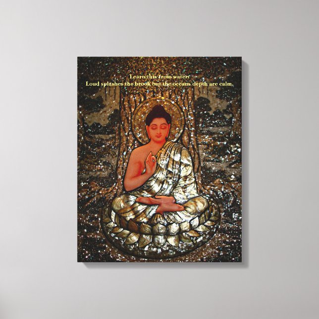 Toile Bouddha Gautam : Le Bouddha des Lumières (Recto)