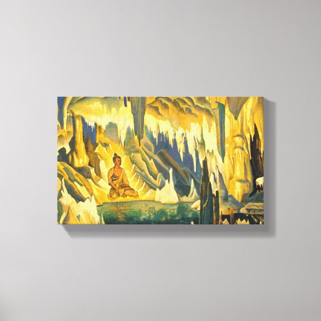 Toile Bouddha le gagnant (art bouddhiste) (par Roerich) (Recto)