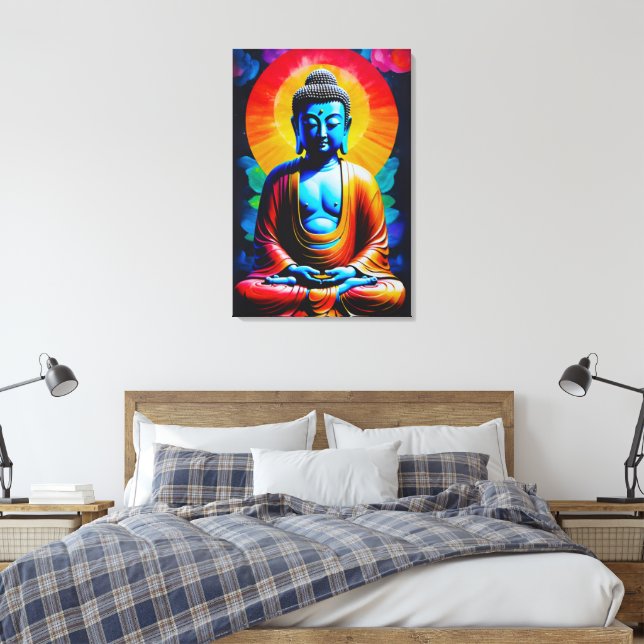 Toile Bouddha médite (Insitu(Chambre))