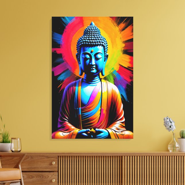 Toile Bouddha - Rayons de Tranquillité (Insitu(Salon))