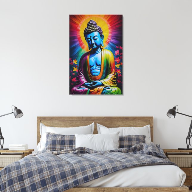 Toile Bouddha Rayons sacrés de la paix (Insitu(Chambre))