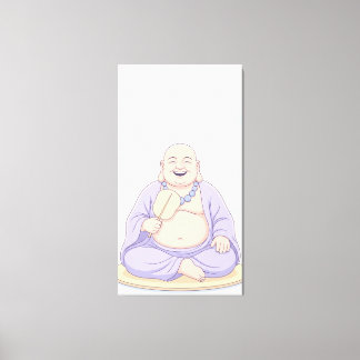 Toile Bouddha rieur