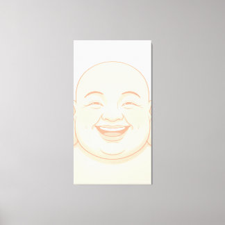 Toile Bouddha rieur