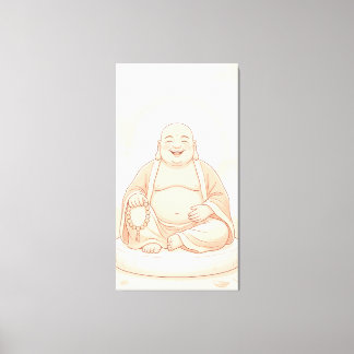 Toile Bouddha rieur