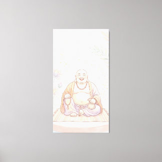 Toile Bouddha rieur