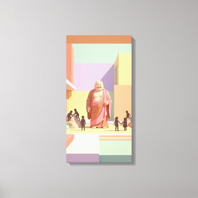 Toile Bouddha rieur (Recto)