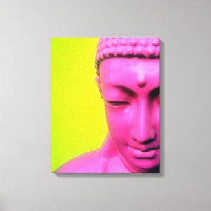 Toile bouddha rose