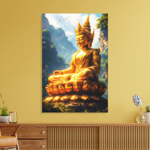 Toile Bouddha Seigneur de la Terre d'Or
