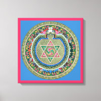 Bouddhisme Tantrique Tibétain vintage Mandala Wall